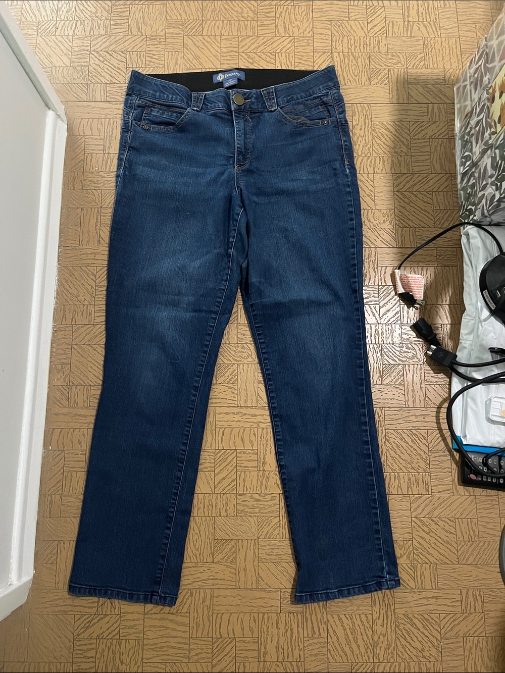 Democracy Jeans with Blue Label and Mid Blue Denim